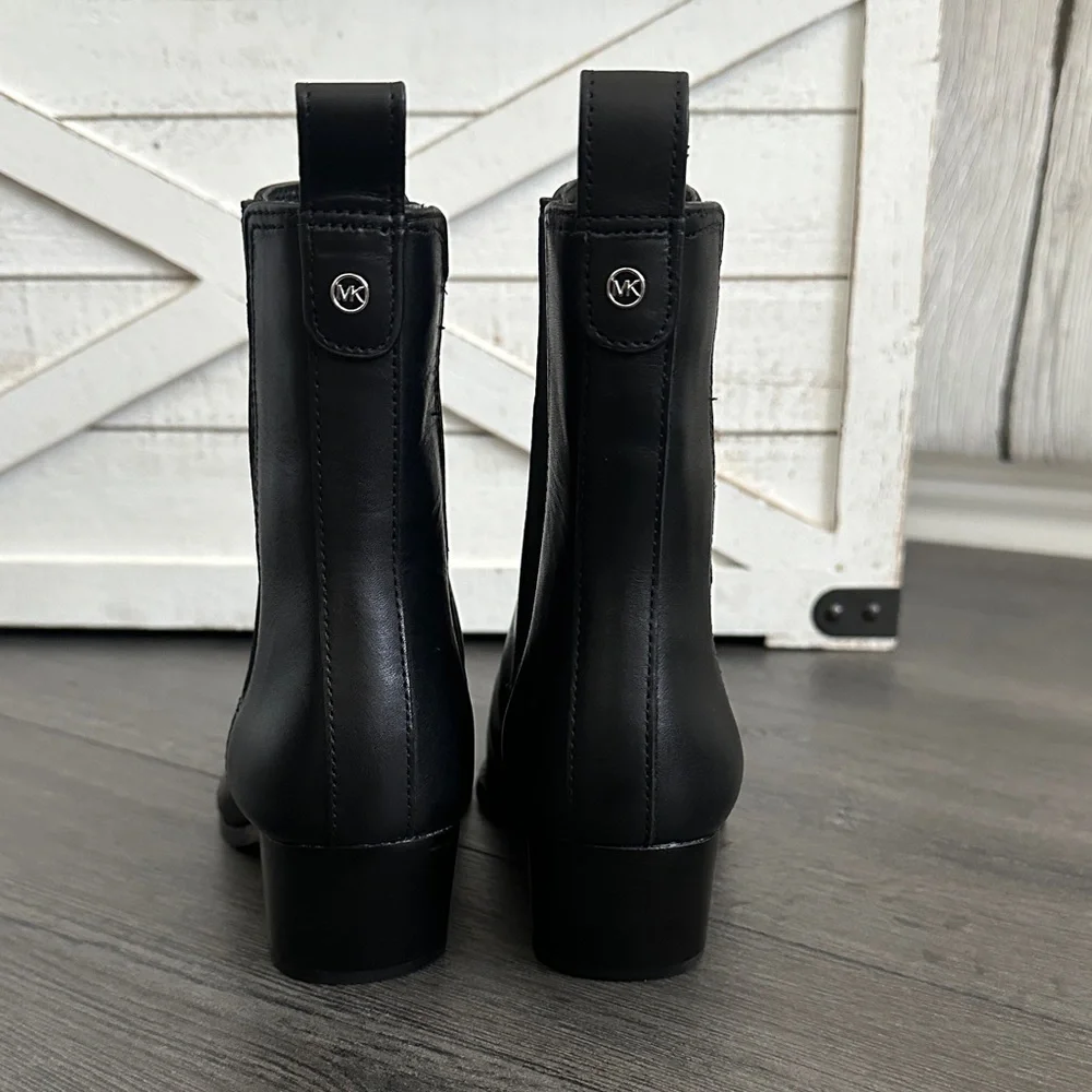 Michael Kors Sleek Black Ankle Booties - Picture 4 of 6